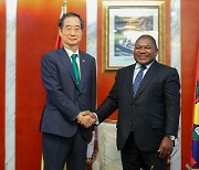 한 총리, 뉴지 모잠비크 대통령 면담 “전략광물 자원협력 강화”