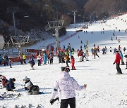 엘리시안 강촌 스키장 9일 개장…온 가족 즐기는 눈썰매장도 운영