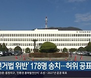 ‘선거법 위반’ 178명 송치…허위 공표 ‘최다’