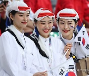 한국 응원하는 축구팬