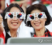 한국 응원하는 축구팬
