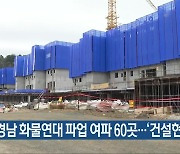 경남 화물연대 파업 여파 60곳…‘건설현장 점검’