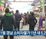 11월 경남 소비자물가 1년 새 5.2% 올라