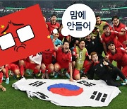 "한국 또 승부조작"…16강 진출 본 중국인들의 절규