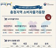 지난달 대전소비자 물가 4.9% 상승, 가스·전기는 여전히 고공행진