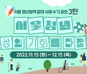서울시, ‘청년정책 수기 공모 이벤트’ 개최