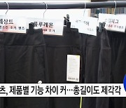 요가팬츠, 건조속도 등 기능성과 내구성에 차이 있어