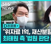 [D리포트] 최태원-노소영 이혼…"재산분할 665억 원"