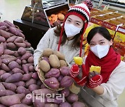 [포토] 농협유통, 겨울간식 고구마·감자 할인판매