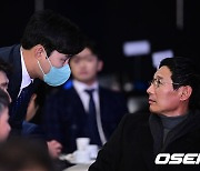 메이저리거 김하성, 'LG 염경엽 감독과 반가운 인사' [사진]