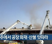 성주에서 공장 화재·산불 잇따라
