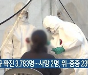 부산 신규 확진 3,783명…사망 2명, 위·중증 23명