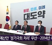예산안 ‘정기국회 처리’ 무산…2014년 이후 처음