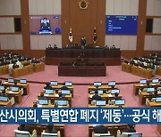 부산시의회, 특별연합 폐지 ‘제동’…공식 해산 연기