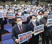 국민의힘 '이상민 해임안 강행 처리 규탄 피켓 시위'