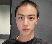 BTS's Jin posts picture with shaved head one day before enlistment