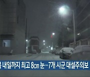 전북 내일까지 최고 8cm 눈…7개 시군 대설주의보