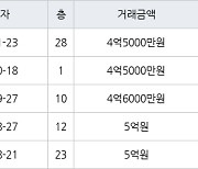 인천 신현동 루원e편한세상하늘채 84㎡ 4억5000만원에 거래