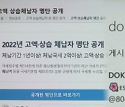 불법 도박업자에 유명 래퍼까지…국세 체납 7천명 공개