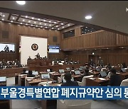 울산시의회, 부울경특별연합 폐지규약안 심의 통과