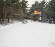 '폭설에 제주 산간도로 통제'