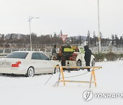 폭설에 구난·견인되는 차량