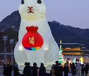 '토끼가 전하는 대형 복 받아가세요'