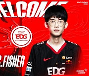 [오피셜] EDG, '피셔' 이정태 1군 콜업…2023 로스터 완성