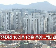 (영상)올해 주택거래 10건 중 1건은 '증여'...역대 최고치