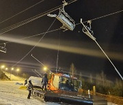 평창 알펜시아 스키장 리프트 멈춤 사고…탑승객 40여명 고립