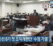 제주도의회, 민선 8기 첫 조직개편안 ‘수정 가결’