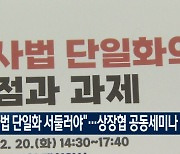 [영상단신] "회사법 단일화 서둘러야"…상장협 공동세미나 개최