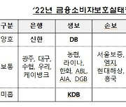 신한은행·DB생명·KB국민카드 소비자보호 '양호'…KDB생보 2년연속 '미흡'