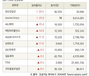 [fnRASSI]장마감, 거래소 상승 종목(동부건설우 29.9% ↑)