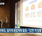 전라북도, 일자리 종합계획 발표…“62만 개 창출”