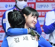 [ST포토] 최혜미 '승리의 미소'