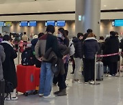 "집에 갈수 있나요?"…제주공항 북적