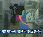 국가기술 시험문제 빼돌린 직업학교 원장 징역형