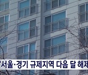 "남아있는 수도권 규제지역 1월에 해제"