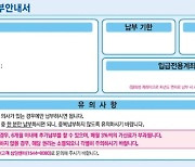 특허·상표 연차등록료 납부안내서 보기 쉽게 개선