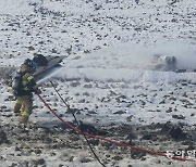 강원 횡성서 공군 전투기 추락…조종사 2명 무사 탈출