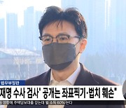 한동훈 법무부장관 "'이재명 수사 검사' 공개는 좌표찍기·법치 훼손"