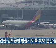 인천·김포공항 항공기 이륙 40여 분간 중단