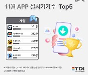 11월 게임 앱 상위 5개 이용자, 전월대비 평균 5만여명 이탈