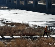 꽁꽁 얼어붙은 대구 상동교