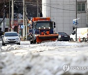 광주 북구, 잔설 제거작업 총력