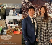 '아침 7시 촬영 종료' 임창정, 오둥이 양육 쉽진 않네…♥서하얀 "아침 먹고 자요" 내조