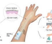 머리카락 10만분의 1  굵기 실로 만든 전자 피부…“손가락 관절 움직임까지 포착 가능”