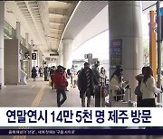 연말연시 14만5,000명 제주  방문