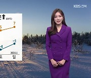 [날씨] 전북 북부 ‘내일 새벽 눈 날림’…출근길 기온 ‘영하 2도 안팎’